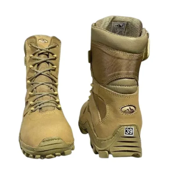 BOTA BATES BEIGE CUERO NOBUCK - Imagen 2